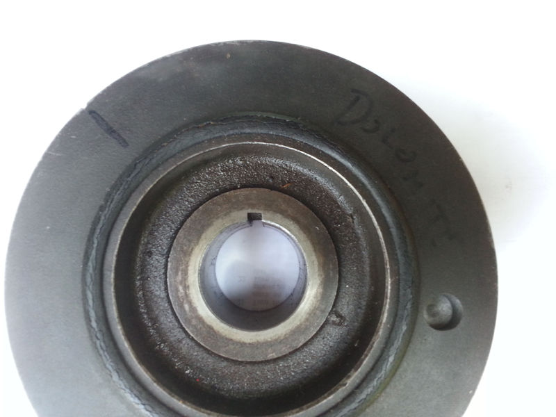 Crank pulley with timing mark shown