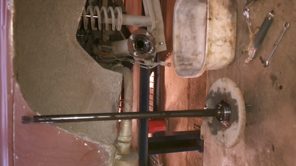Half shaft removed