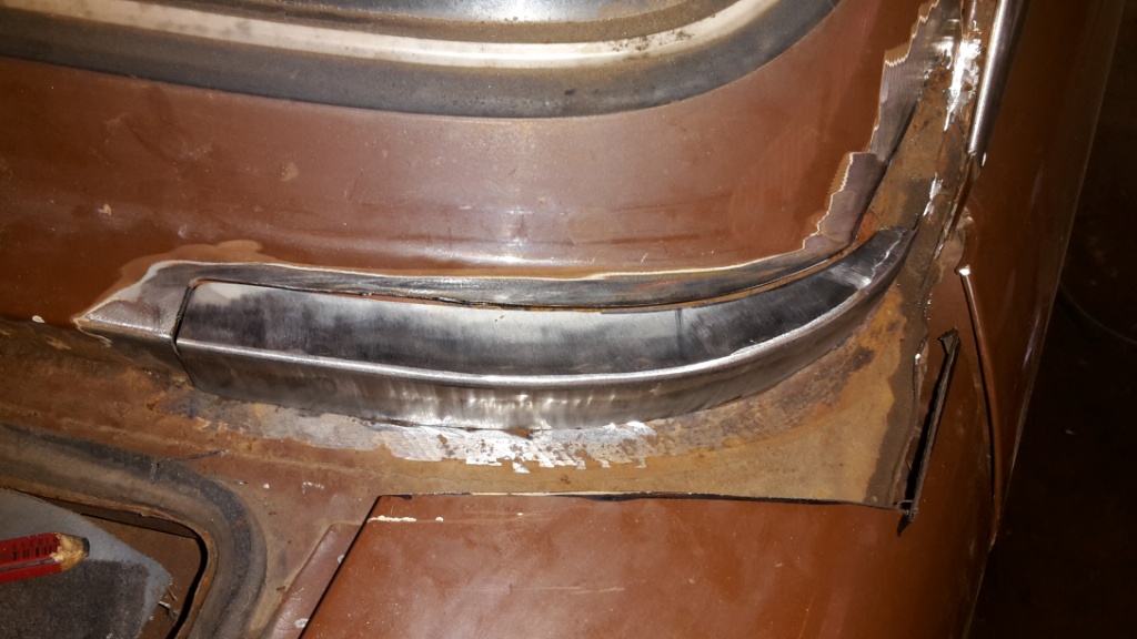 After a lot of cutting and grinding panel fits