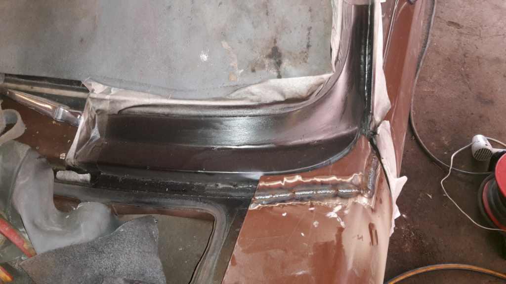 Wing section welded back in