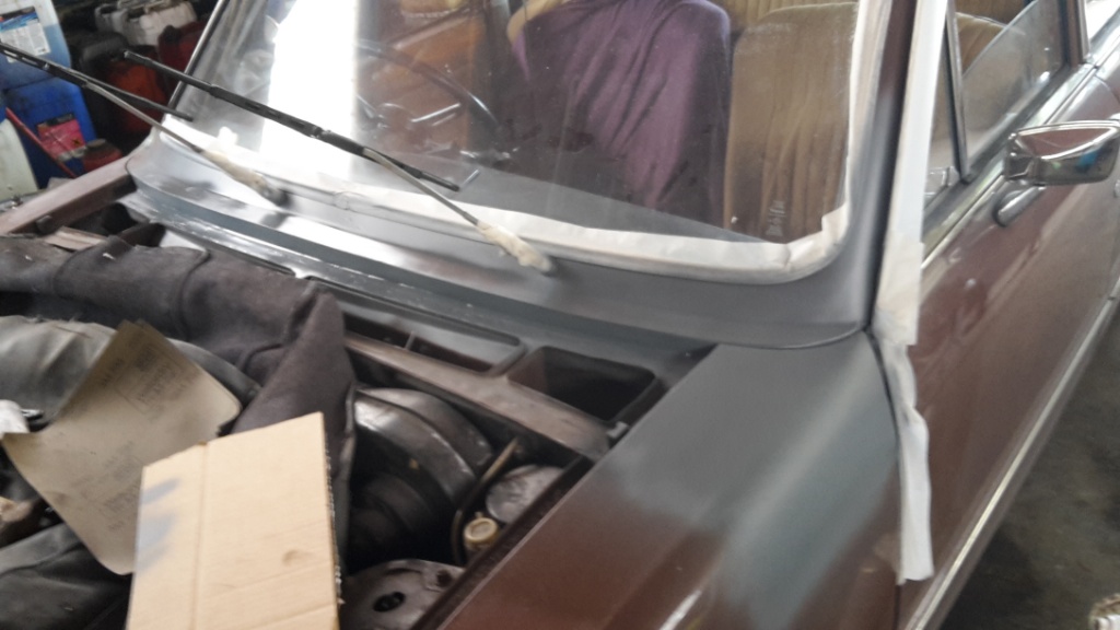 Zinc primer applied