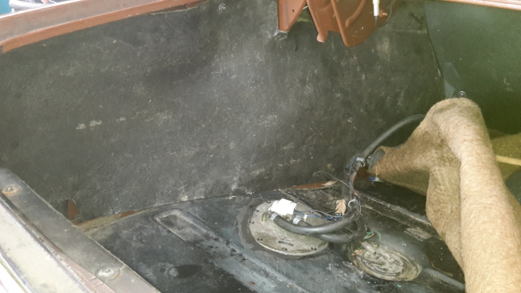 Re sealed fuel pump in tank and fitted boot liner