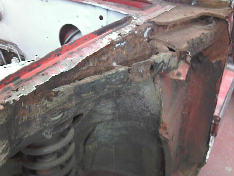 passenger side rust.