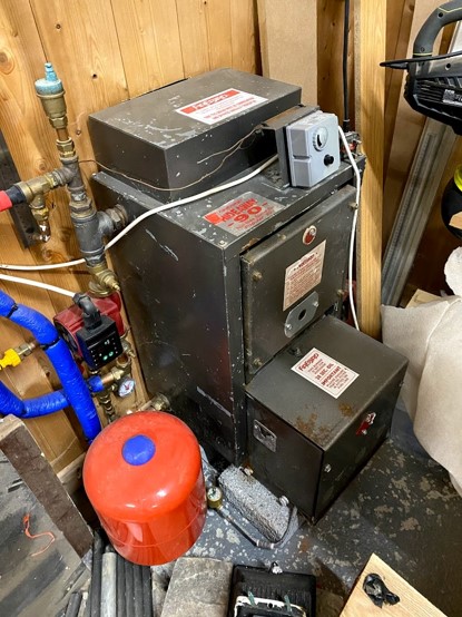 Joinery workshop boiler