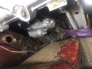 Steering rack/Starter Motor clearance