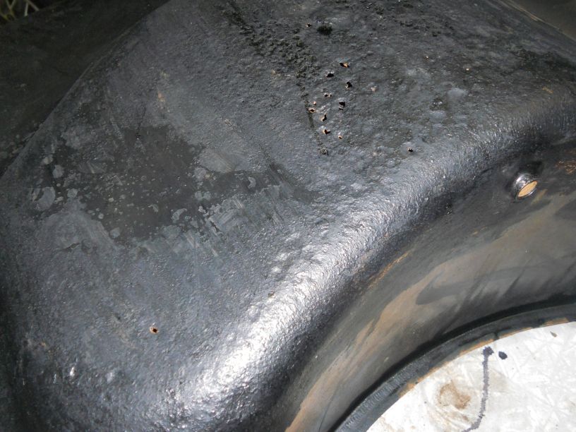 rusted out fuel tank
