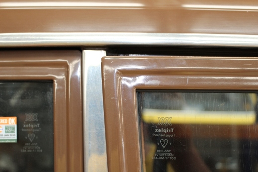 Distortion to drivers door frame