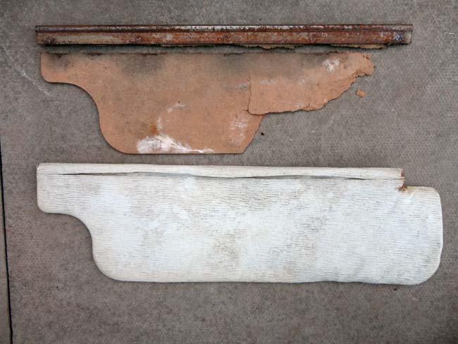 The dismantled sun-visor