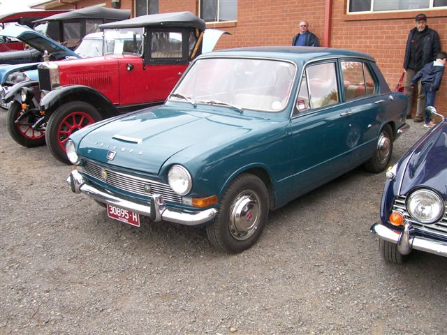 Car at Historic Winton with all the other Triumphs, lots of TRs and other common machinery.