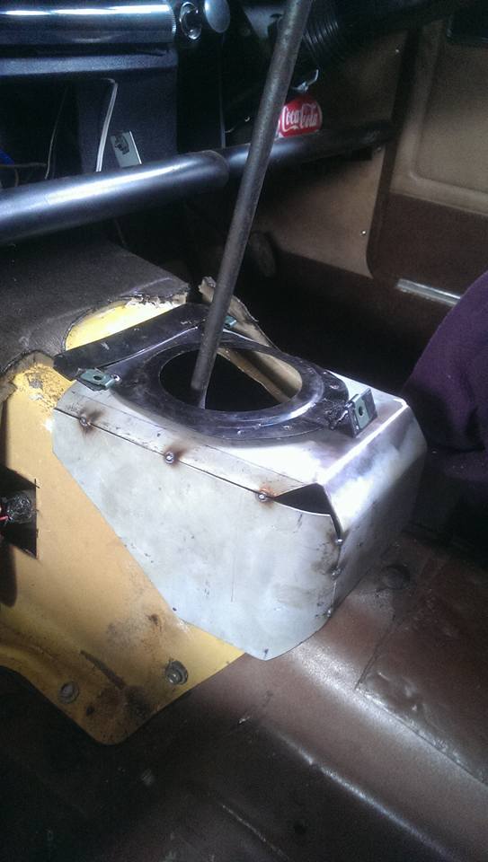 gearbox tunnel tacked together