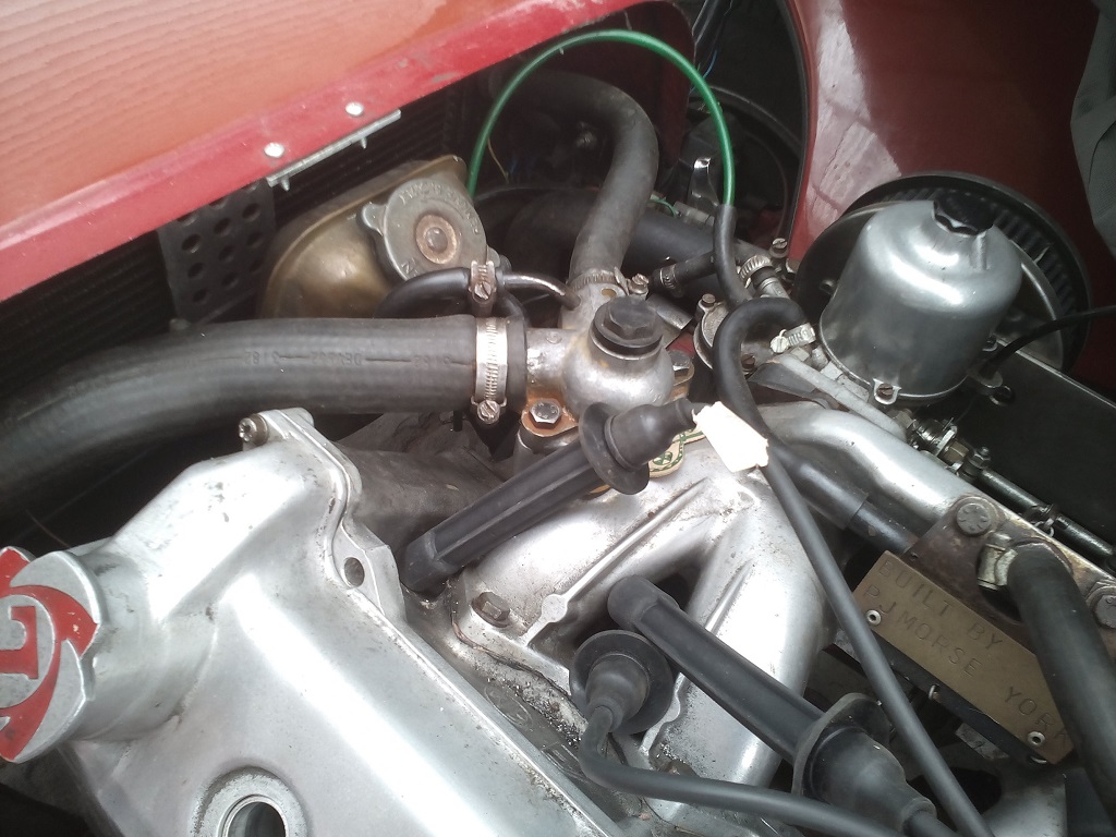 Thermostat Housing. The stub has rotted away
