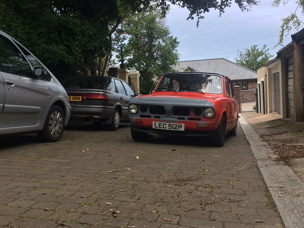 Car sat outside the garage