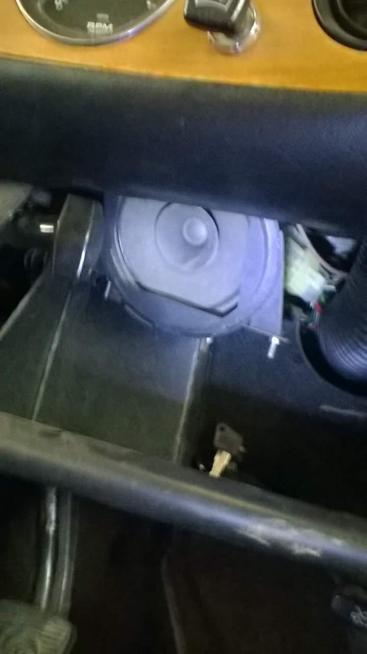 Speaker by steering column