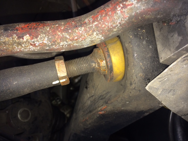 adjustable drag link end (plus thicker sway bar). Paint marks help as a quick check to something coming undone.